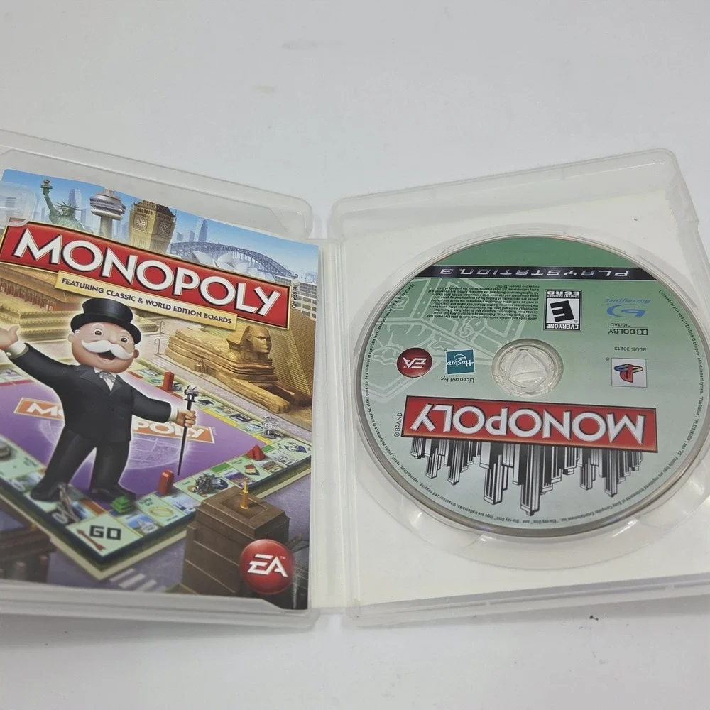 Monopoly PS3 PlayStation 3 Game Complete CIB Tested Clean Disc Hasbro EA